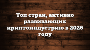 Топ стран, активно развивающих криптоиндустрию в 2026 году